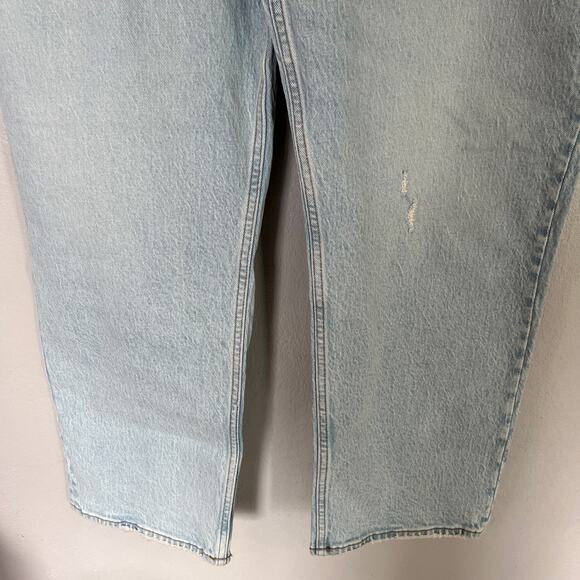 NWT Abercrombie Fitch 90s Straight Leg Ultra High Rise Jeans Women's 34 18 Short - Picture 5 of 12